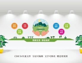 绿色低碳环保文化墙