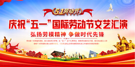 五一劳动节舞台背景