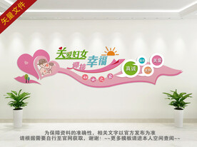 关爱妇女儿童文化墙