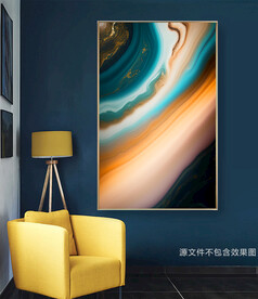 欧式抽象金色油画装饰画