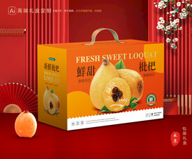 枇杷包装 水果礼盒