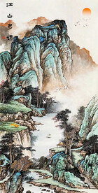玄关山水风景
