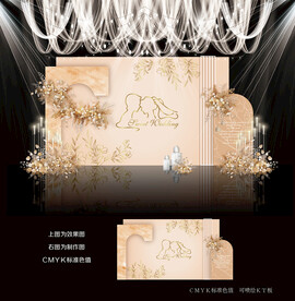 香槟色婚礼背景
