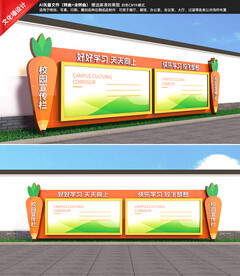 卡通幼儿园宣传栏
