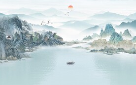 现代 新传客厅山水 TIF分层