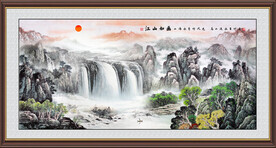 国画山水图