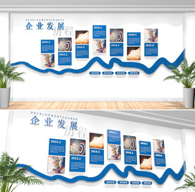 企业发展历程文化墙