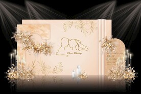 香槟色婚礼背景