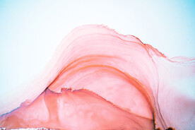 粉色水彩水墨装饰画背景