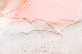 粉色抽象水墨画