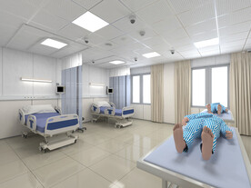 医院病房效果图图
