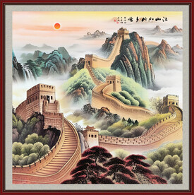 国画长城