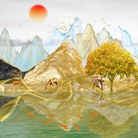 金山麋鹿发财树