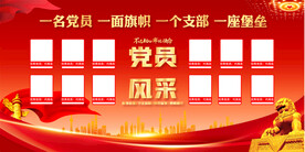 党员风采展板