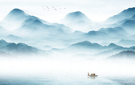 简约 高端中式山水 TIF分层