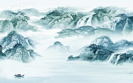 现代 新传中式山水 TIF分层