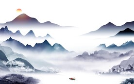 大气 新传中式山水 TIF分层