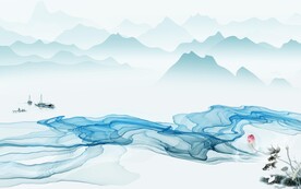 人气 新传中式山水 TIF分层