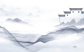 淡雅 高档意境山水 TIF分层