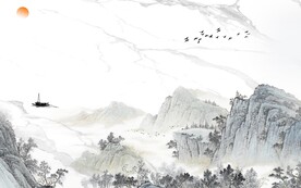 简约 高清中式山水 TiF分层