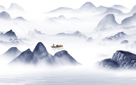 新品 高端现代山水 TiF分层