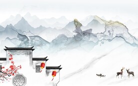 新款 高端现代山水 TiF分层