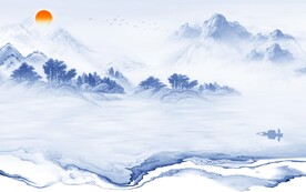 淡雅 高端现代山水 TiF分层