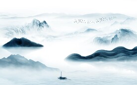 简约 最新清晰山水 TIF分层