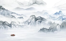 高清 极简高端山水 TiF分层