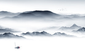 极简 中式轻奢山水 TiF分层