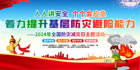 2024年全国防灾减灾日展板