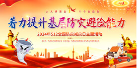 全国防灾减灾日展板