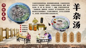 羊杂汤背景墙