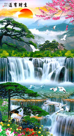 巨幅山水画 