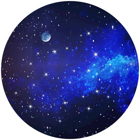 圆形星空背景