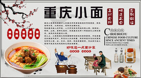 重庆小面背景墙