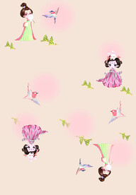 数码印花古风少女