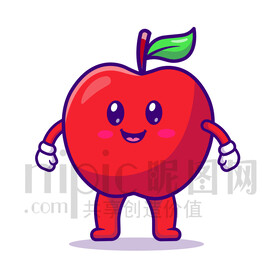 可爱卡通苹果