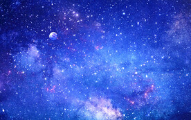 蓝色宇宙星空吊顶