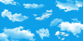 蓝天白云天花软膜