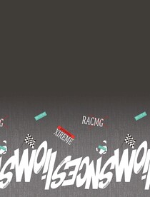 渐变字母牛仔纹