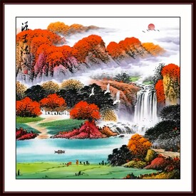 国画山水风景