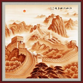长城山水画