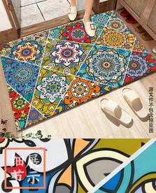 北欧民族风复古波西米亚花纹地垫