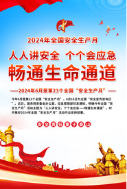安全生产月宣传海报