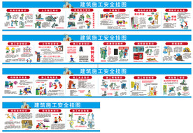 建筑施工安全漫画挂图大全