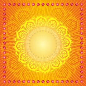 矢量莲花 佛光普照 文化艺术 