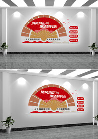 社区党群服务中心廉政文化墙