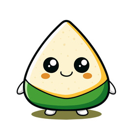 矢量端午节可爱笑脸粽子