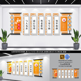 和谐社区文化墙